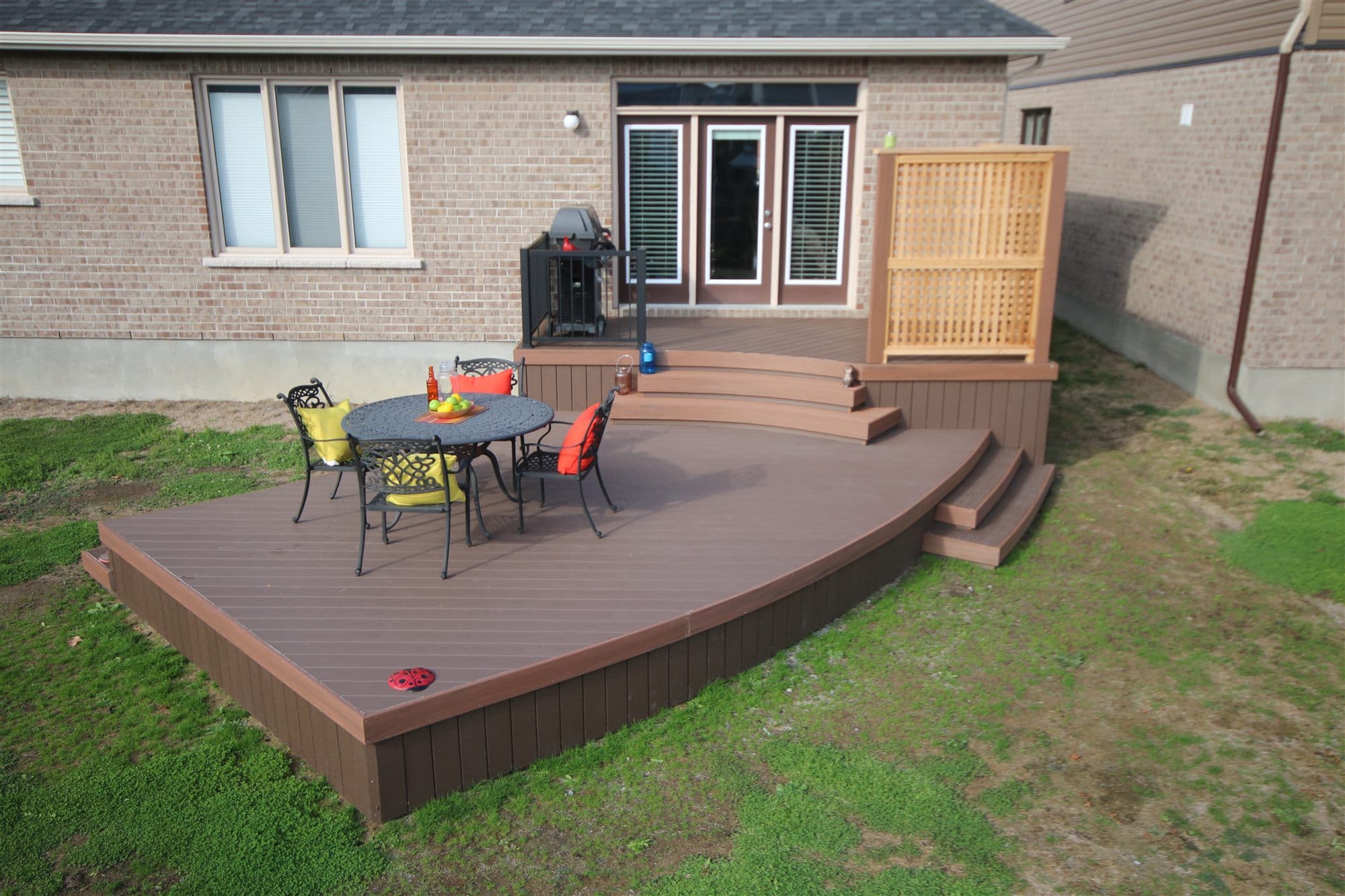 AI concept visualization of a composite deck on a Toronto home